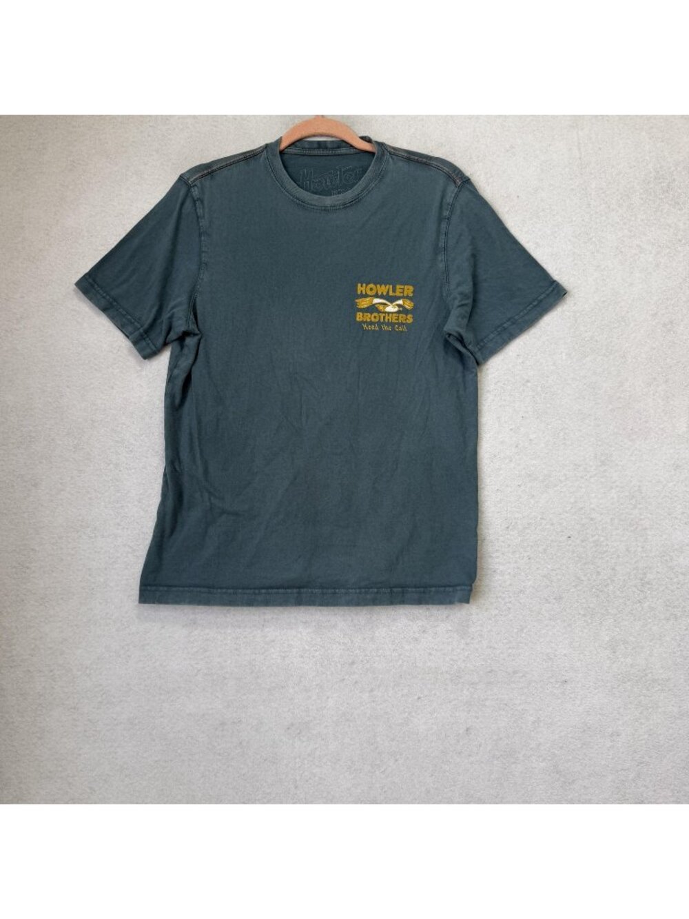 Howler Brothers Shirt Mens Small Blue Heed The Call Graphic Tee Cotton Logo